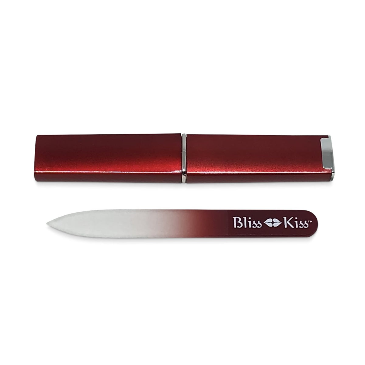 Bliss Kiss Simply Crystal Nail File (Small) - Czech Glass - with case and sleeve