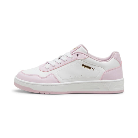 PUMA Women's Low-Top Sneaker, White Grape Mist Gold, 8