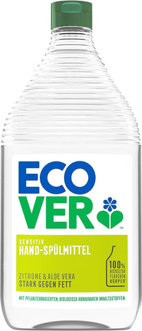 Ecover Hand Washing Up Liquid Lemon and Aloe Vera - Dermatologically Tested - Pack of 1