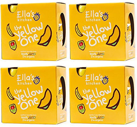 (4 PACK) - Ellas Kitchen - Smoothie Fruit - Yellow One mltpc | 5 x 90g | 4 PACK BUNDLE