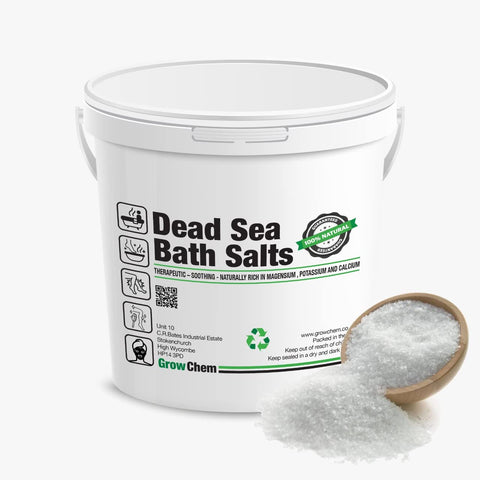 Dead Sea Bath Salt, 5Kg Bucket, Organic and Purest Quality, Unrefined and 100% Natural, Best for Good Sleep, Stress Relief, Bath, Beauty and Relaxing