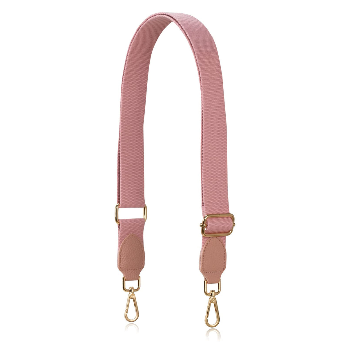 Allzedream Purse Straps Replacement Crossbody Bags Handbag Wide Canvas Leather Adjustable (Pink)