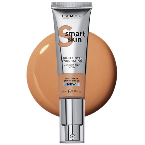 Lamel- Smart Skin Serum Tinted Foundation - 408 Honey | Smoothens skin | Weightless texture| Blurs pores | SPF 30+ | All-day wear | 35ml