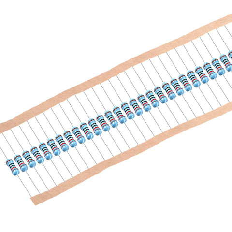 uxcell 50Pcs 820 Ohm Resistor, 1/2W 1% Tolerance Metal Film Resistors, Lead, 5 Bands for DIY Electronic Projects and Experiments