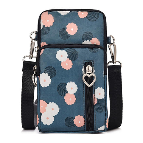 JANKS Small Crossbody Bags for Women Mini Cell Phone Purses with Crossbody Strap Phone Wallet Purses Shoulder Bag Nylon Arm Bag