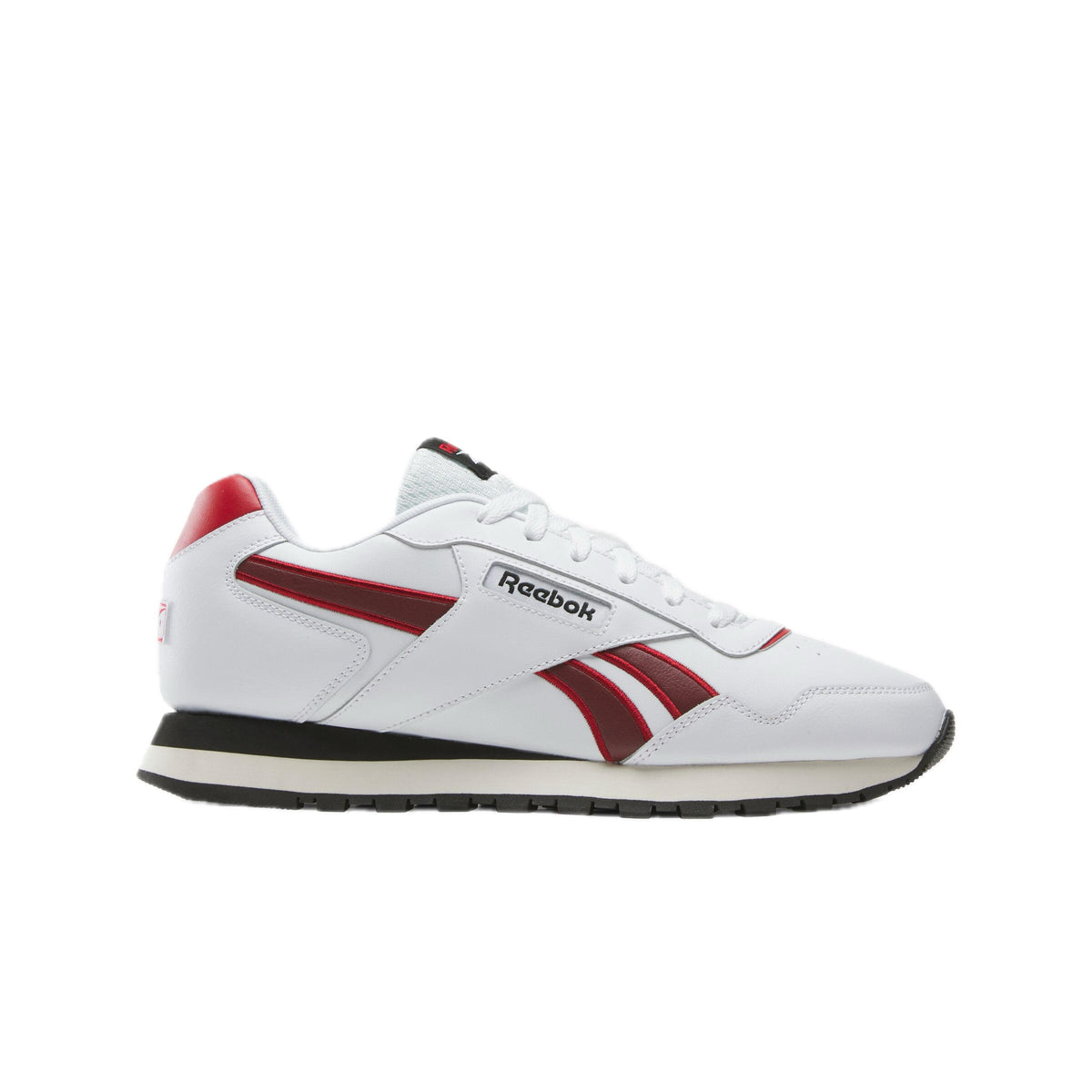 Reebok Unisex Glide Sneaker, White/Vector Red/Black, 4.5 US Men