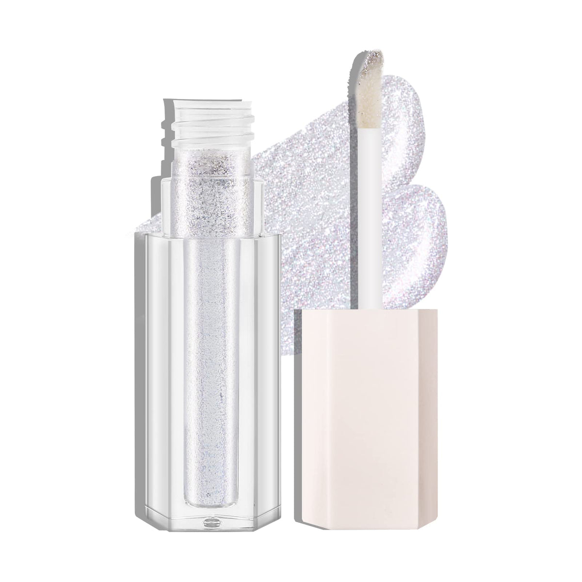 Boobeen Liquid Glitter Eyeshadow, Sparkling Metallic Eye Shadow with Applicator, Quick Drying, Highly pigmented Colors for Multi-dimensional Eye Look