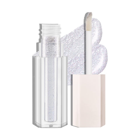 Boobeen Liquid Glitter Eyeshadow, Sparkling Metallic Eye Shadow with Applicator, Quick Drying, Highly pigmented Colors for Multi-dimensional Eye Look