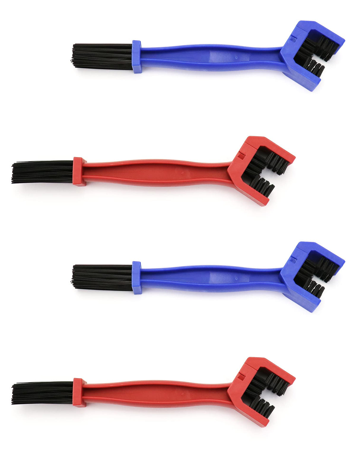 QWORKÃƒÆ’Ã†â€™Ãƒâ€ Ã¢â‚¬â„¢ÃƒÆ’Ã‚Â¢ÃƒÂ¢Ã¢â‚¬Å¡Ã‚Â¬Ãƒâ€¦Ã‚Â¡ÃƒÆ’Ã†â€™ÃƒÂ¢Ã¢â€šÂ¬Ã…Â¡ÃƒÆ’Ã¢â‚¬Å¡Ãƒâ€šÃ‚Â® 4 Pcs Motorcycle & Bicycle Chain Brush Gear Chain Cleaner Kit Maintenance Tool (Red, Blue)