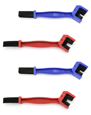 QWORKÃƒÆ’Ã†â€™Ãƒâ€ Ã¢â‚¬â„¢ÃƒÆ’Ã‚Â¢ÃƒÂ¢Ã¢â‚¬Å¡Ã‚Â¬Ãƒâ€¦Ã‚Â¡ÃƒÆ’Ã†â€™ÃƒÂ¢Ã¢â€šÂ¬Ã…Â¡ÃƒÆ’Ã¢â‚¬Å¡Ãƒâ€šÃ‚Â® 4 Pcs Motorcycle & Bicycle Chain Brush Gear Chain Cleaner Kit Maintenance Tool (Red, Blue)