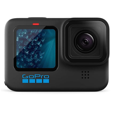 GoPro HERO11 Black Waterproof Action Camera Sport Deluxe Bundle with 32GB Memory Card, Adventure Kit 2.0, Extra Battery, Multi Card Reader