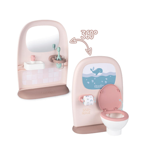 Jouet pour enfant - Smoby - Baby Nurse - Lavabo et toilettes - Effet carrelage - Accessoires inclus