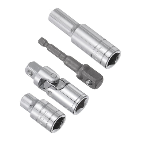 CoCud Impact Socket Adapter Set, 10mm, Socket Universal Joints Hex Shank Impact Driver Socket Adapter with 1/2" Drive - (Applications: for Cordless Drill, Impact Driver, Power Drill)