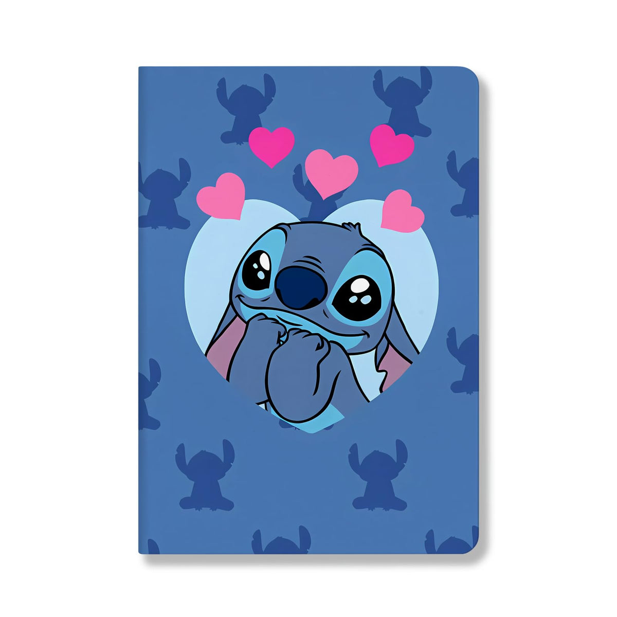 Stitch Gifts Ohana Gift Stitch Lined Leather Journal Notebook Just A Girl Who Loves Stitch A5 Size Writing Notebook Funny Movie Fans Gift Ohana Notebook (Love Blue Stitch)