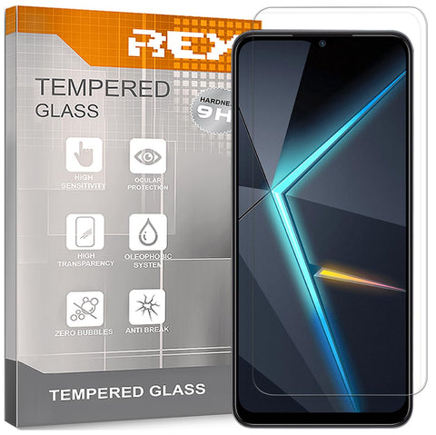 REY 2 x Premium Tempered Glass Screen Protector for ZTE Nubia Neo 2 5G