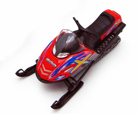 KiNSMART Diecast Model Snowmobile Turbo 5.25" Red