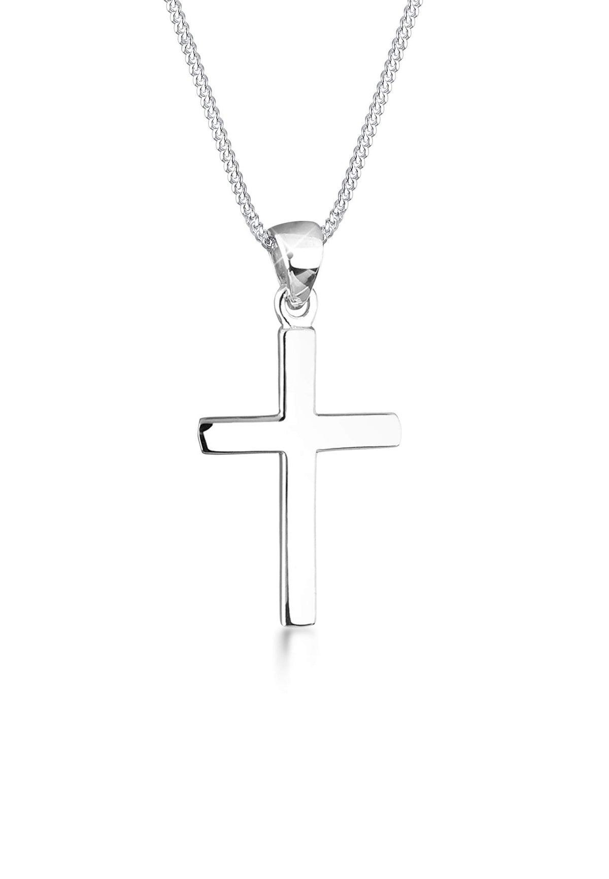 Elli Women 925 Sterling Silver Xilion Cut Pendant Necklace, 45 cm