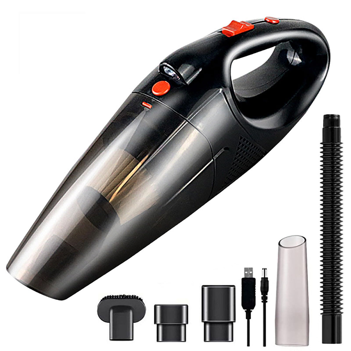 Felenny Handheld Vacuum Cordless, 4500Pa Strong Suction Handheld Vacuum Cleaner, 65W Powerful Rechargeable Lightweight Wet Dry Portable Car Vacuum Cleaner for Home/Car/Pet/Office Cleaning