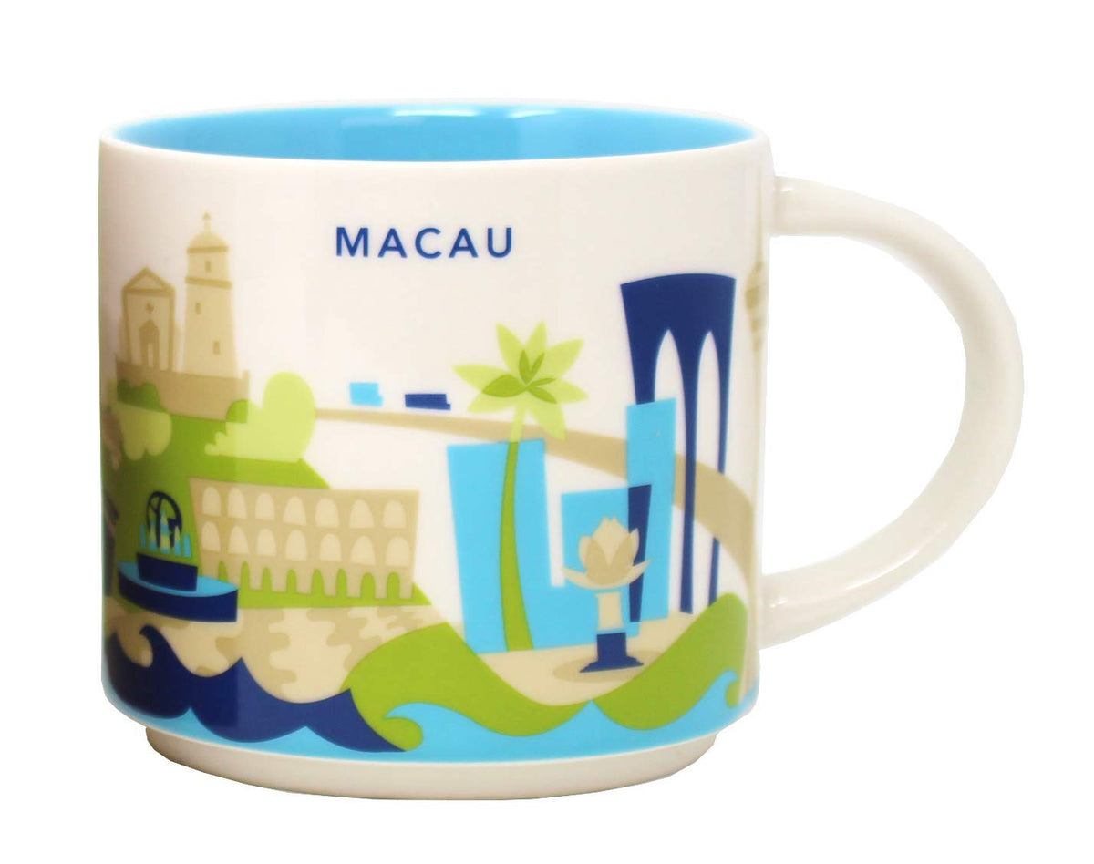 Starbucks You Are Here Series Macau Ceramic Mug, 14 Oz