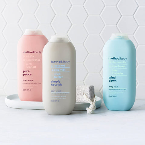 Method Body Wash, Wind Down, Paraben and Phthalate Free, 18 oz (Pack of 1)