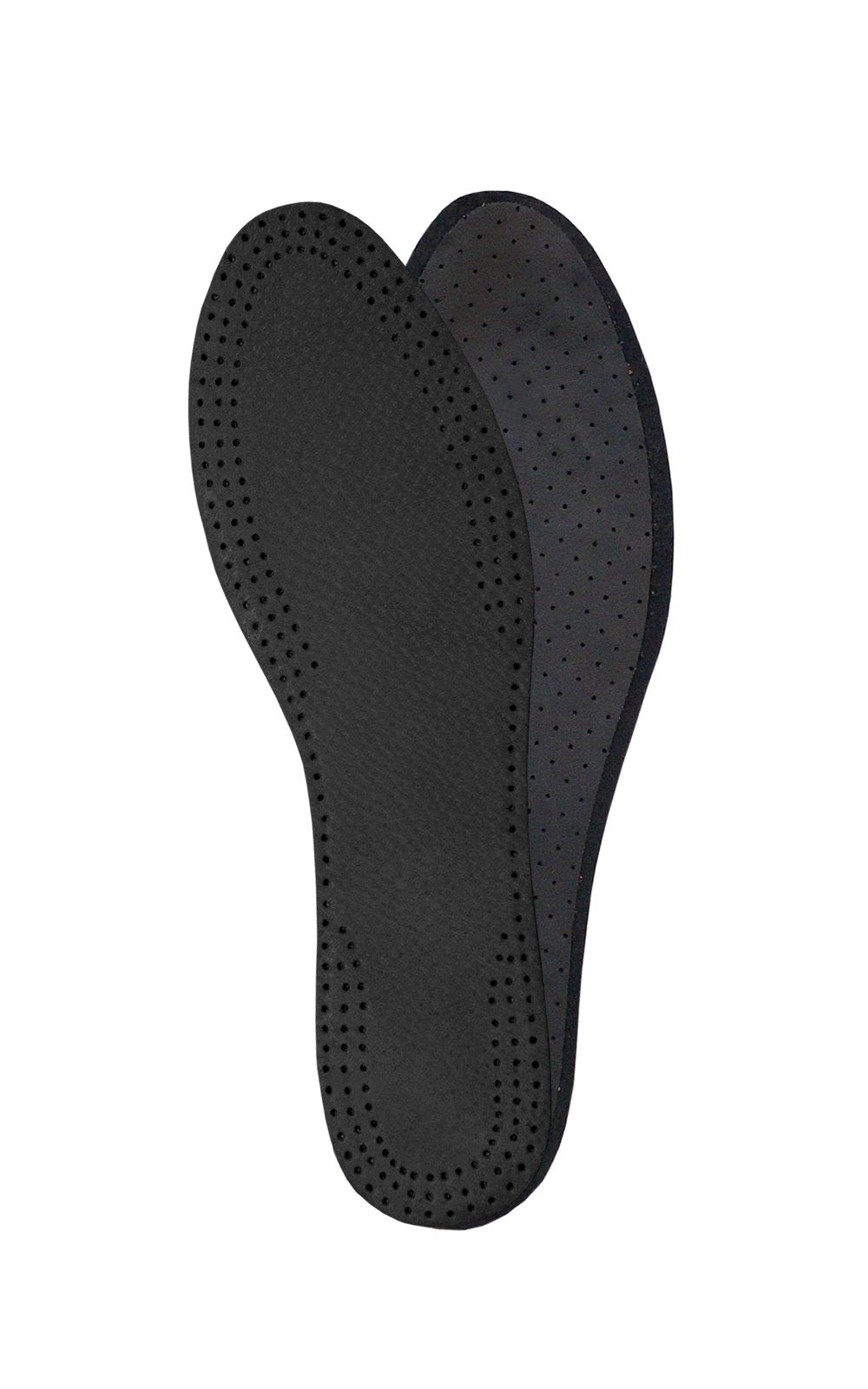 Leather Insoles, Boots or Shoes Insole Replacement for Man and Woman, with Activated Carbon, Inner Soles for Ladies Ideal for High Heels and Sandals, Shoe Inserts, Accessories (Men / 10 US / 43 EUR)