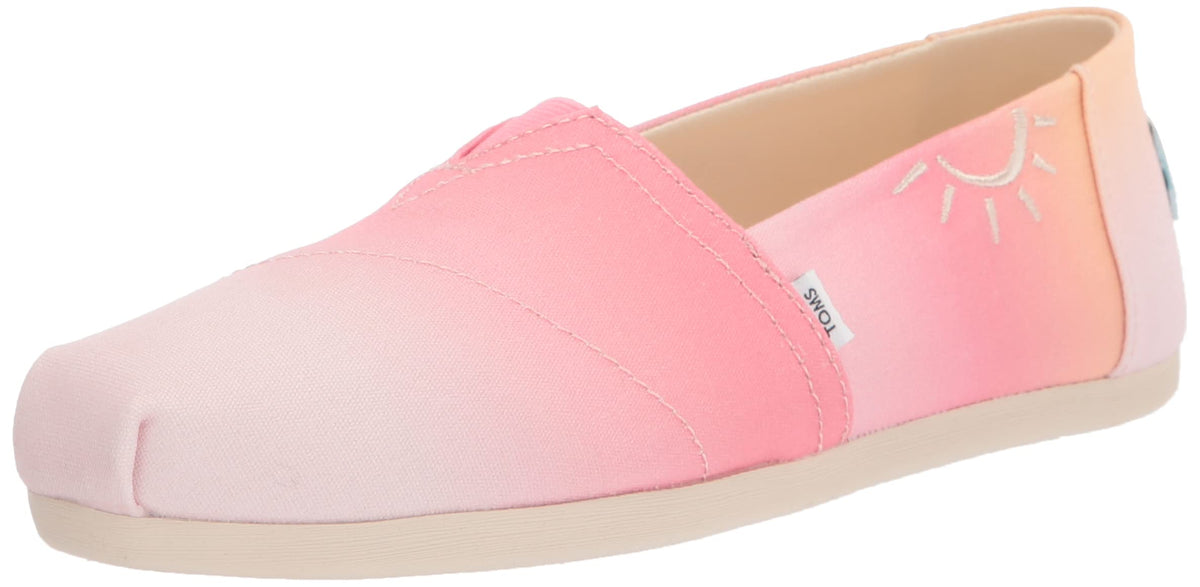 TOMS Womens Alpargata Classic Slip On Flats Casual - Pink - Size 7.5 B