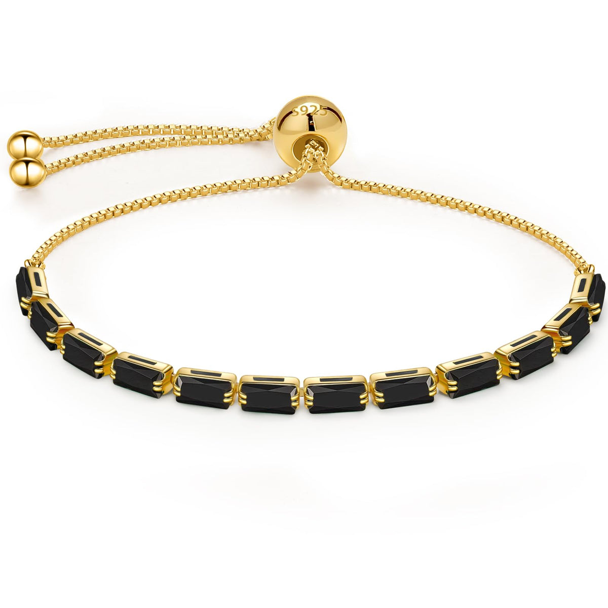 Gold Tennis Bracelet 14K Gold Bracelets for Women Gold Tennis Bracelets for Women Cubic Zirconia Bracelet Dainty Gold Bracelets for Women Adjustable Bracelets for Women Bracelets Gifts for Women