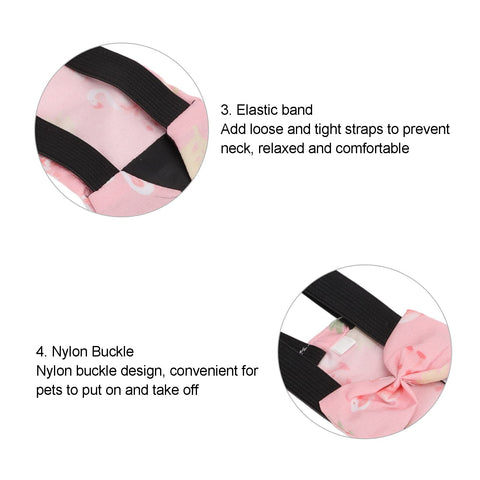 Pet Chicken Diapers,Chicken Goose Duck Loose Tight Belt Diapers Poop Pocket Diapers Flamingo Pattern for Poultry Pet Using Cleaning(M)