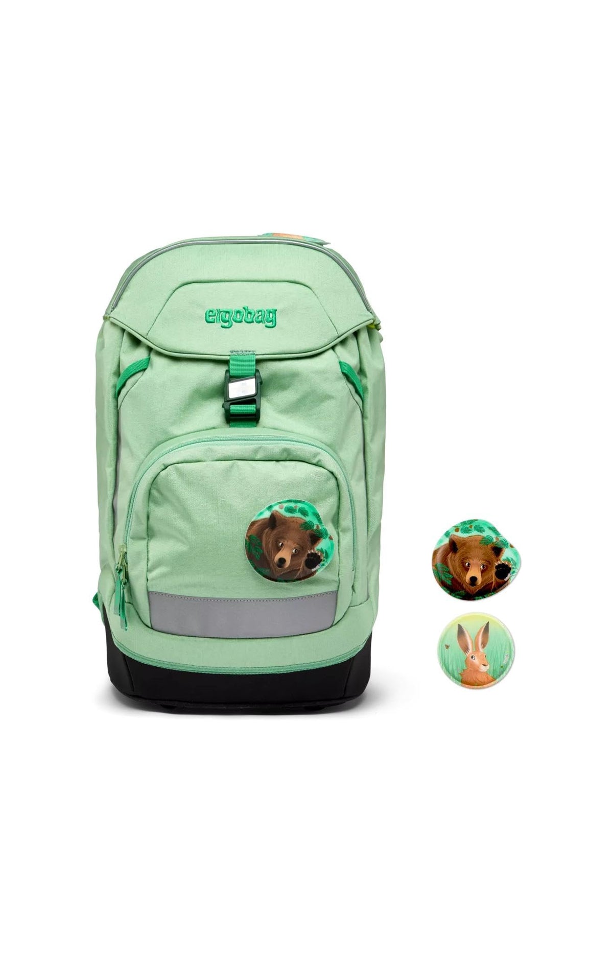 ergobag Unisex Kid's Prime Pinebear backpack, Multi-Coloured (Multi-Coloured), One Size