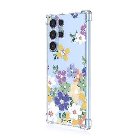 Jeelar for Samsung Galaxy S23 Ultra Case,Drop Protection Bumper Cute Cartoon Pattern Suitable for Girls Phone Case-A64