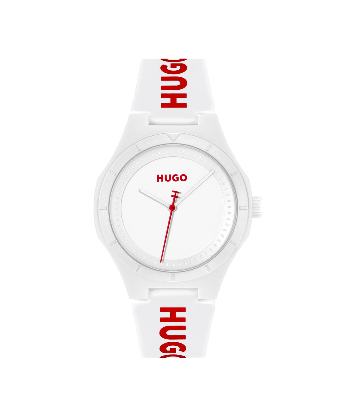 HUGO #LIT for HIM Men's 42mm 3H Quartz Silicone Wristwatch - Water Resistant up to 5ATM/50 Meters, Fun, Colorful and Easy to Wear