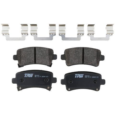 TRW Pro TRH1430 Disc Brake Pad Set For Chevrolet Malibu 2013-2015, Rear, And Other Applications