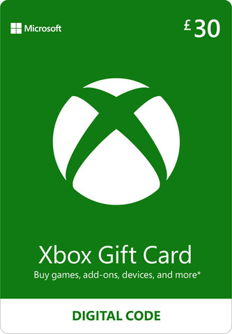 Xbox Gift Card | 30 GBP | Digital Voucher | Xbox One, Series S|X & Windows | (Download Code)