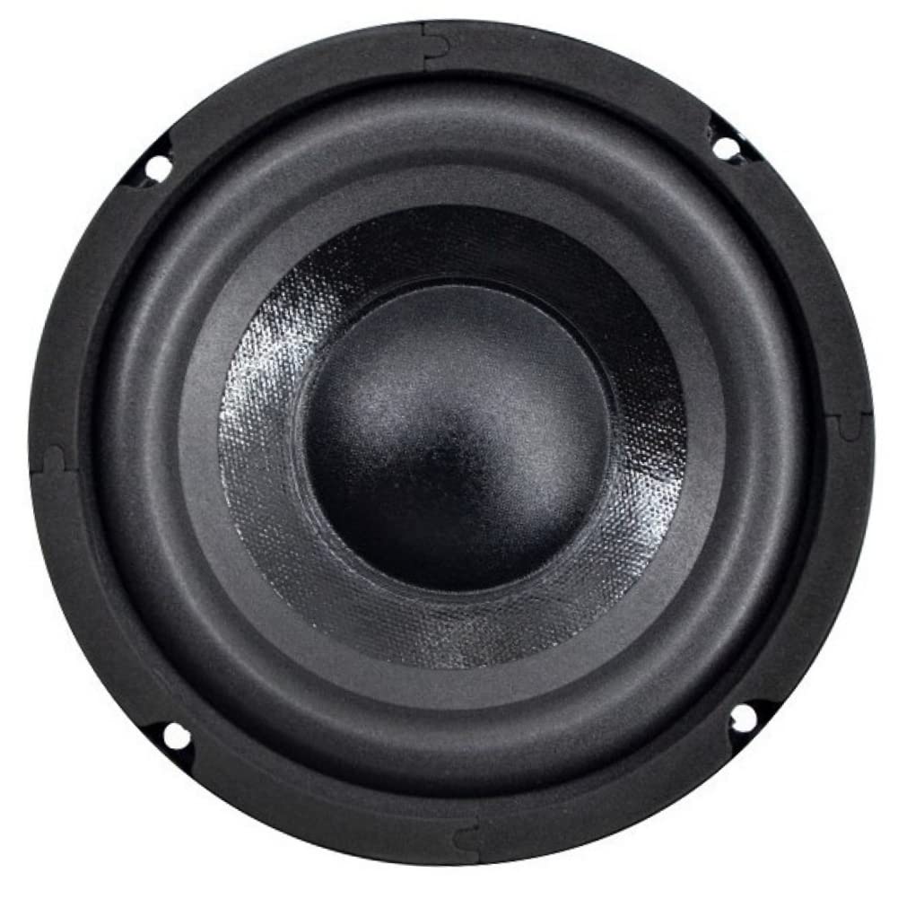 GK SOUND 1 XPL XS06240300 Subwoofer 16.5 cm 6.5 Inch 165 mm 2 x 300 Watts Dual Voice Coil 4+4 ohm DVC Dual Mobile Coil for Car Boot Lid, 1 Piece