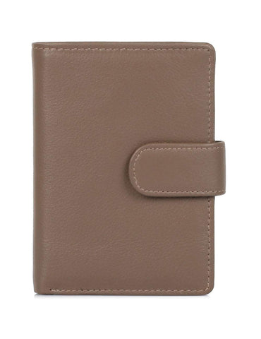 Karla Hanson Women's RFID Blocking Leather Wallet Medium (Taupe)