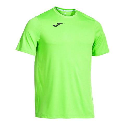 Joma Mens Combi M/C 100052.020 Short Sleeve T-Shirt - Green/Fluorescent Green, Medium, Fluoride Green, M EU
