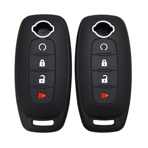 Silicone Key Fob Cover Case Protector for Nissan Rogue SL Ariya FWD Pathfinder X-Trail Sentra SV 2023 2024 2025 285E3-7LA6A Smart Remote