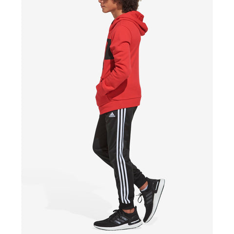 adidas Boys' Big Active Sports Athletic Tricot Jogger Pant, Iconic Black, M 10/12