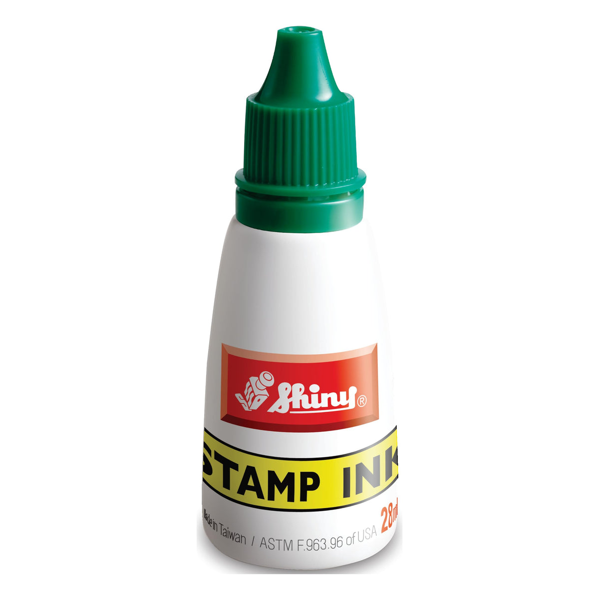 Green Refill Ink, Shiny Premium Water-Based Refill Ink for Rubber Stamps, 1oz