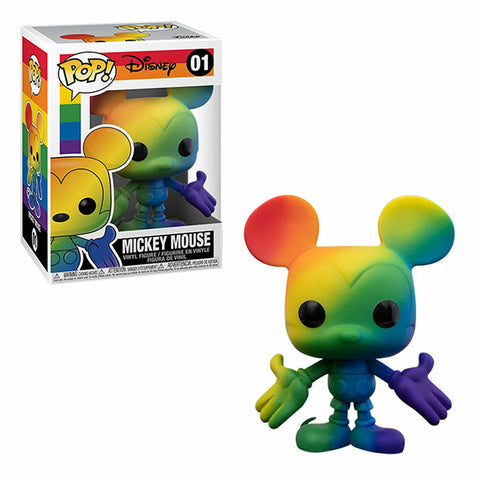 Mickey Mouse Rainbow Pop #01 Disney: Pride Vinyl Figure (Bundled with EcoTek Protector to Protect Display Box)