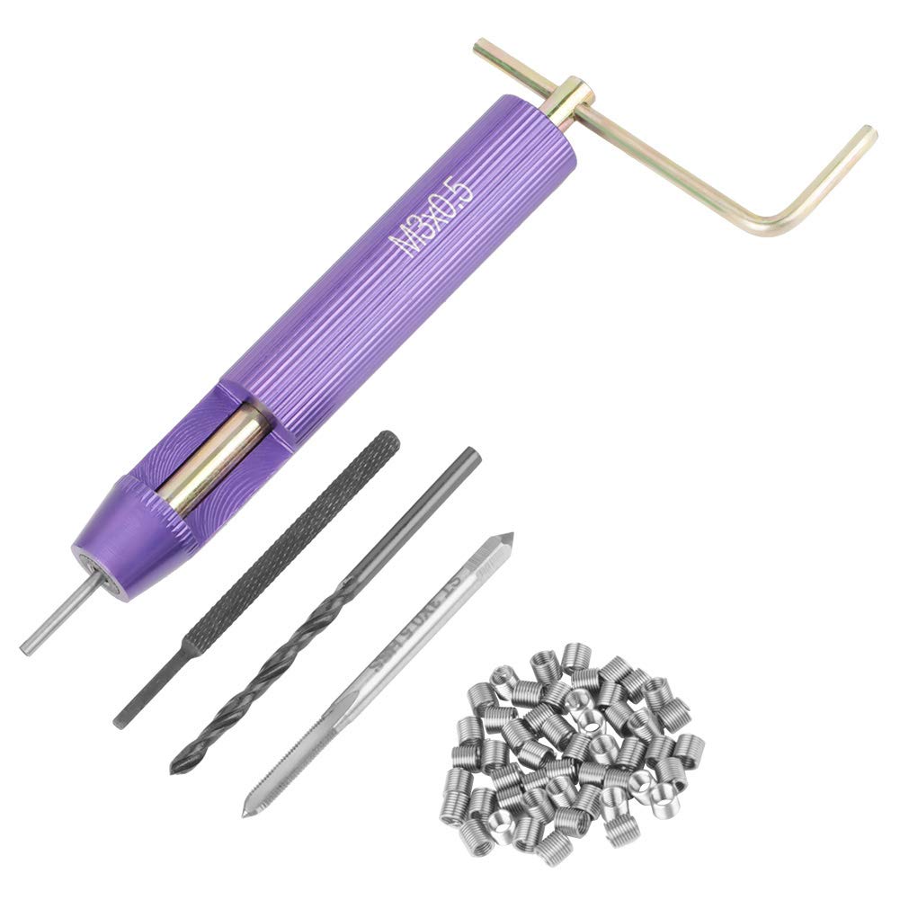 Helical Insert Kit Threaded M3 Kit M3 Thread Repair Kit Insert Stainless Steel For Parts That Requires Frequent Removing (Pack Of 50)