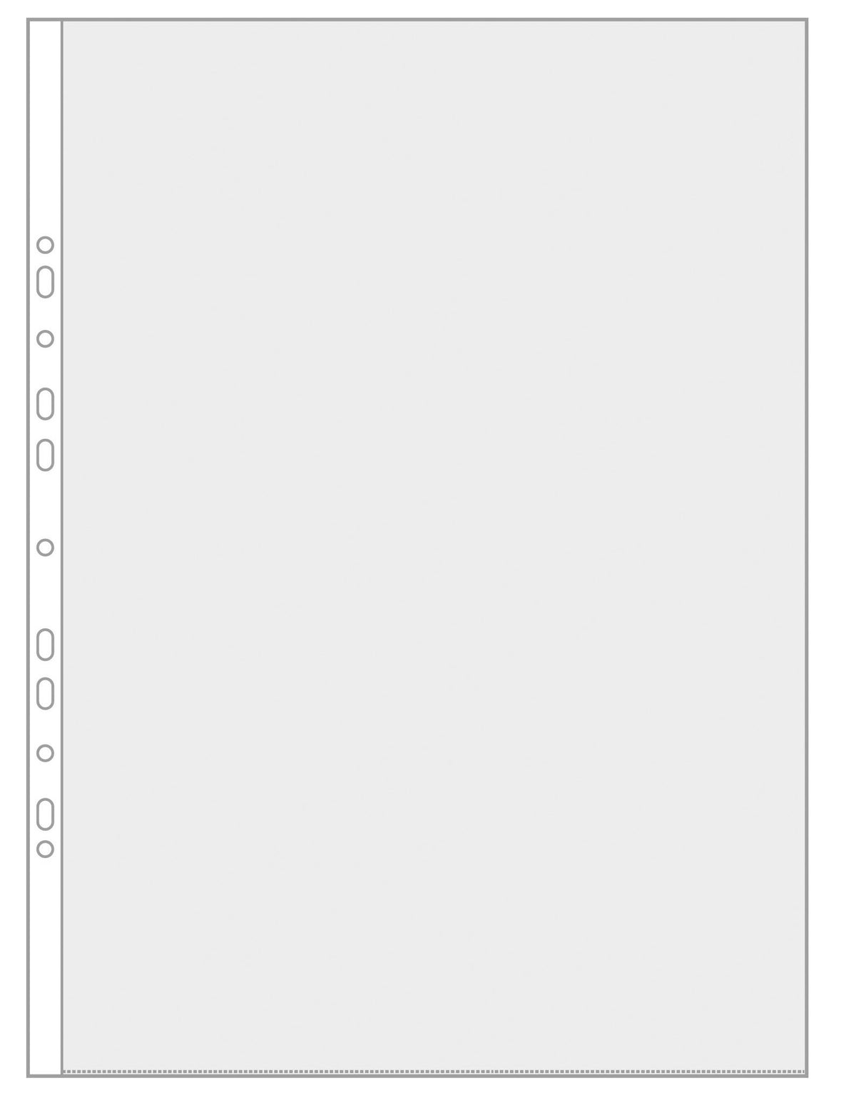 VELOFLEX 4333001 - Document Wallets A3 Portrait, Transparent Wallets, Polypropylene Film, Euro Holes, Transparent, Pack of 10