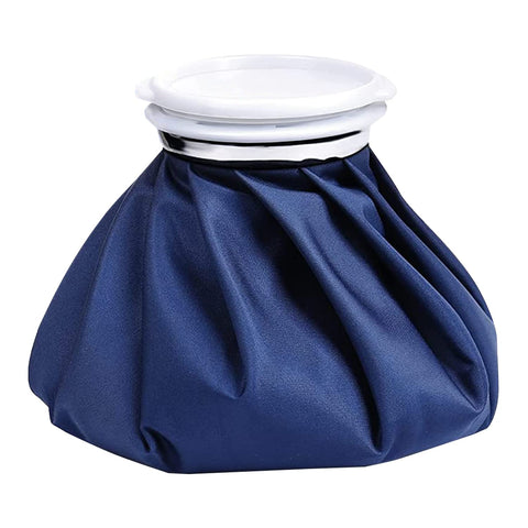 Ice Bag,Reusable Ice Cold Pack First Aid Ice Packs Hot & Cold Ice Bags First Aid Therapy Packs Refillable Flexible Waterproof Pouch for Sports Injury Pain Relief and Reduce Swelling (28cm) Navy Blue