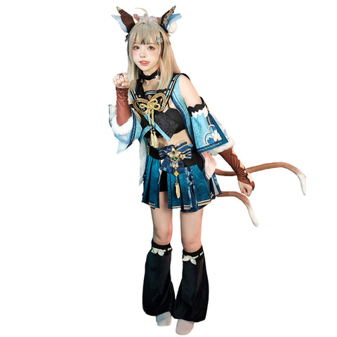 NSPSTT Genshin Impact Kirara Cosplay Kirara Costume Genshin Cosplay Full Set