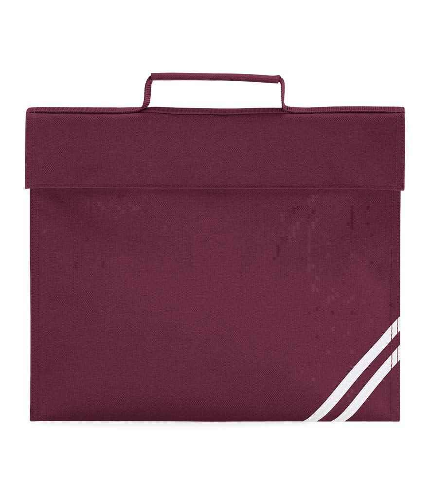 QUADRA CLASSIC BOOK BAG SCHOOL BAG - 8 COLOURS (BURGUNDY)