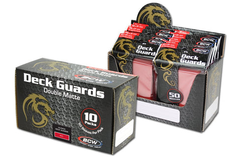 1500 Red Double Matte Deck Guard Card Sleeves - Ultra Protectors - MTG