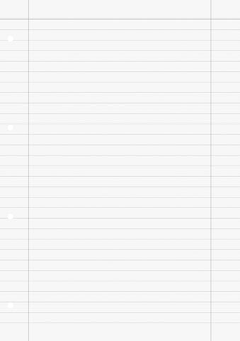 Brunnen 1066947 Ring Binder Inserts A4 (Lined with Margines, Line Style 27, 100 Sheets, 70 g/mÂ²), White