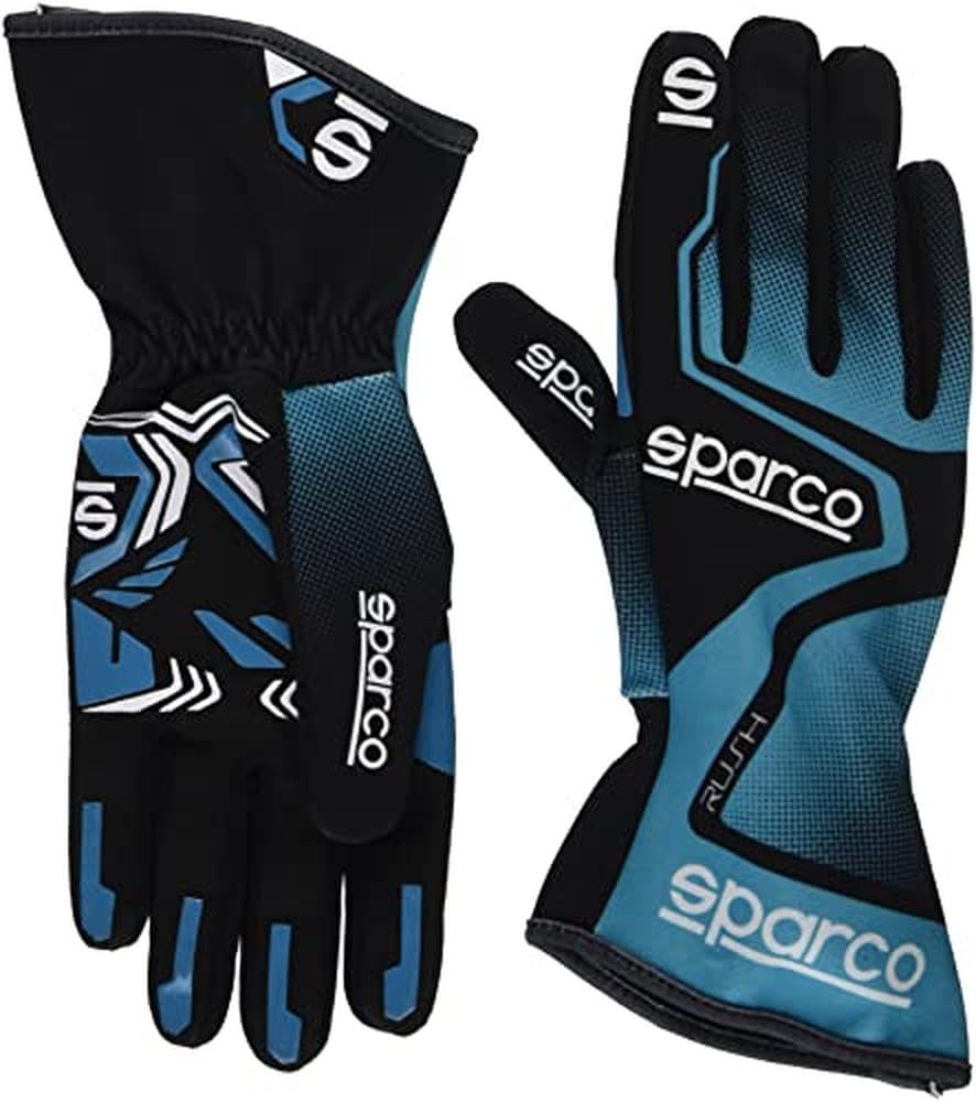Sparco Gloves, Blue, us Men's 7 (hat 7)