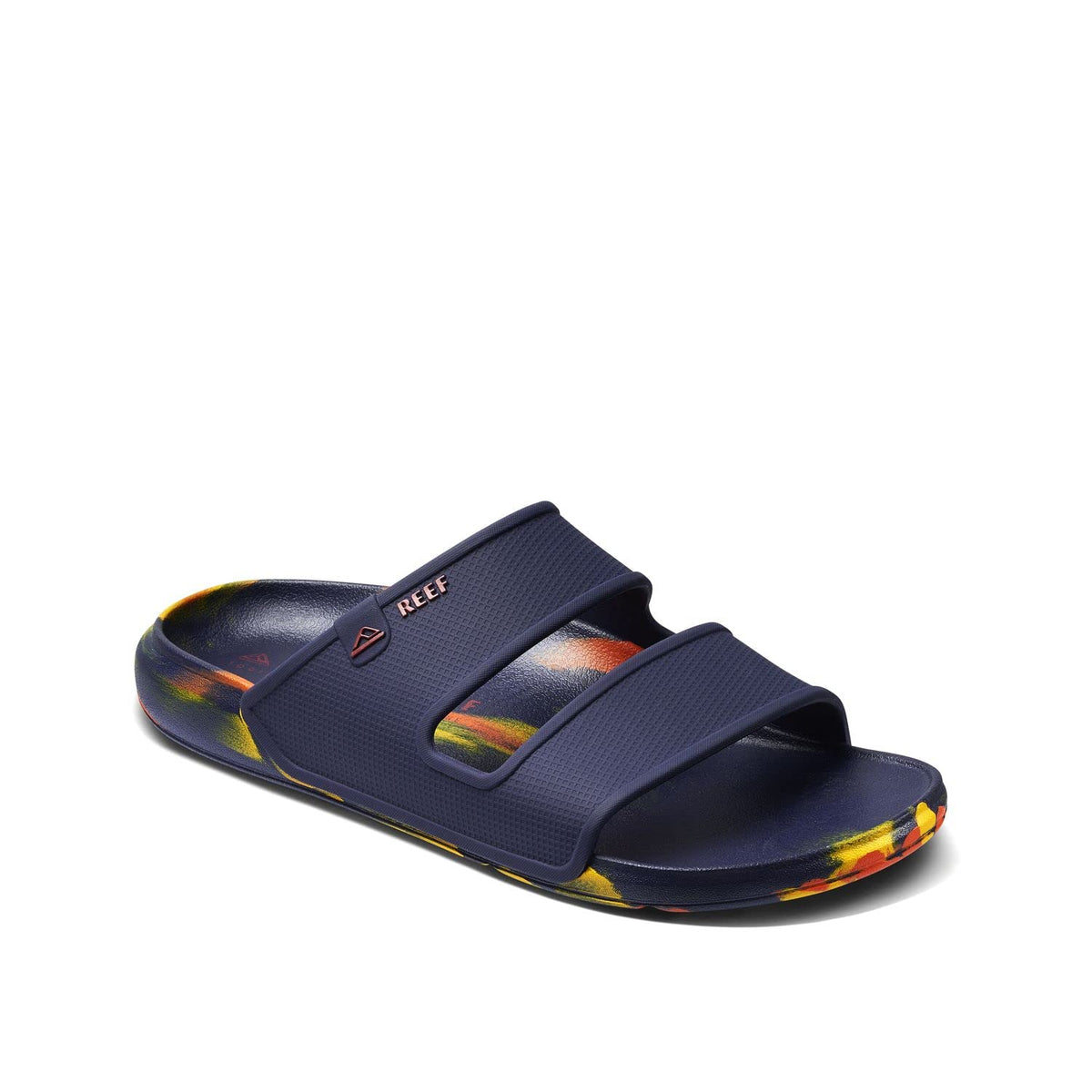 Reef Oasis Double Up Sandals for Men, Navy Sunset, 12