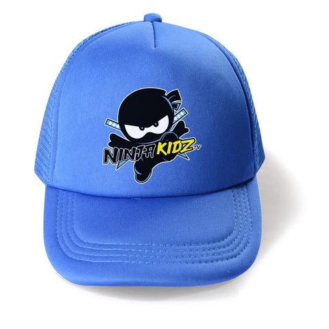 Forlcool Ninja Kidz Merch Girl Casual Hat Boy Fashion Summer Sunhat Kids Adjustable Baseball Cap (UK, Age, One Size, Navy Blue)